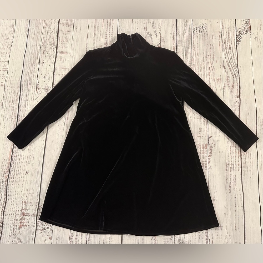Velvet Vintage Wayne Diamond Black dress thin shoulder pads Women’s Size Medium